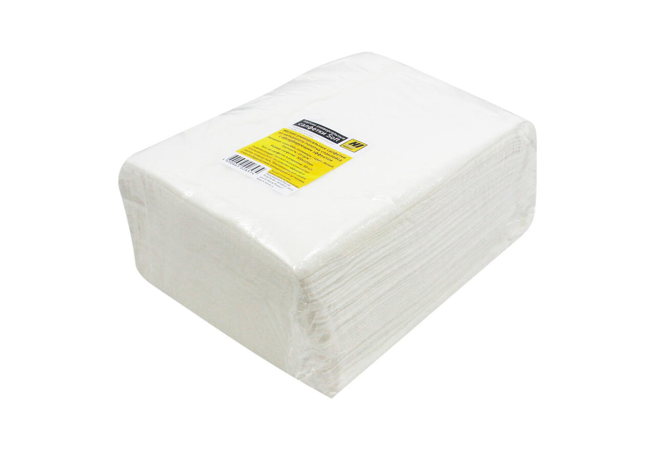 Салфетки Hi-Black универсальные 30х40см Soft, мягкие сабсорбирующим эффектом, 50 шт./упак.