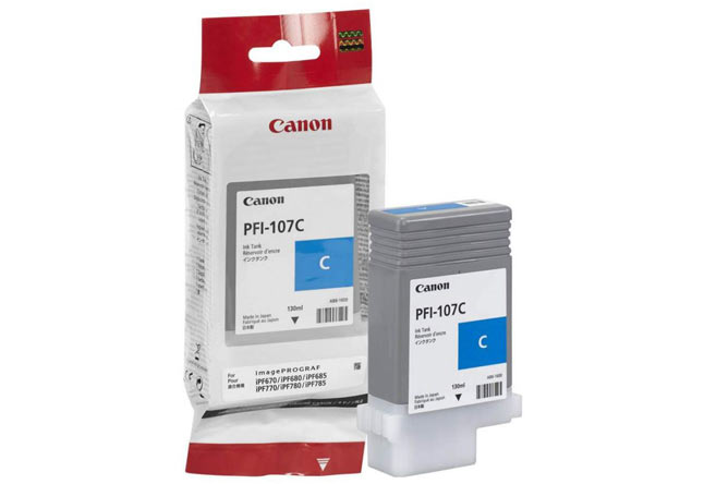 Картридж PFI-107C  Canon iPF680/685/780/785, 130ml (О)голубой 6706B001