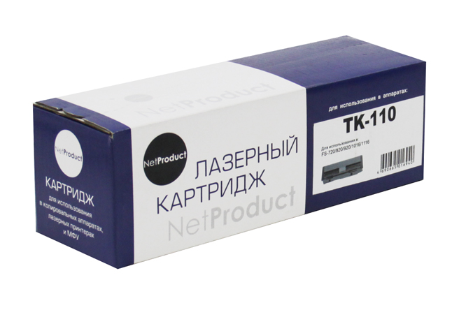 Тонер-картридж NetProduct (N-TK-110) для KyoceraFS-720/820/920/1016MFP/1116MFP, 6K
