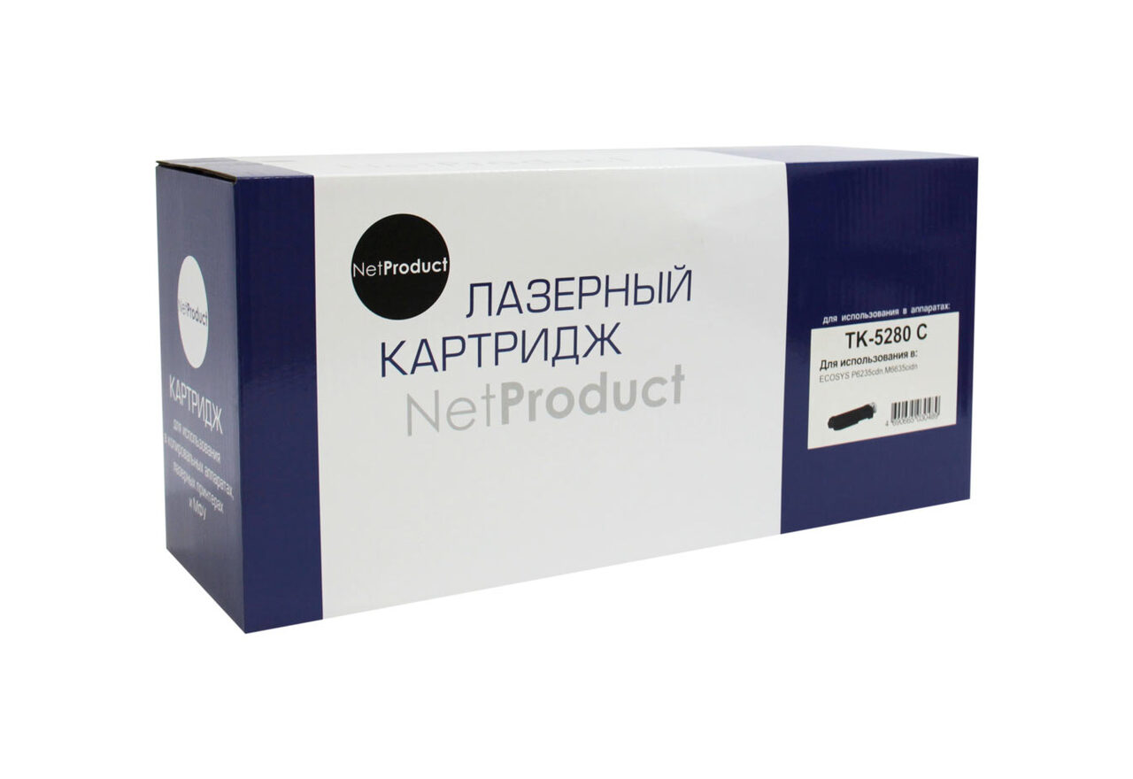 Тонер-картридж NetProduct (N-TK-5280C) для KyoceraECOSYS P6235/M6235/M6635, C, 11K