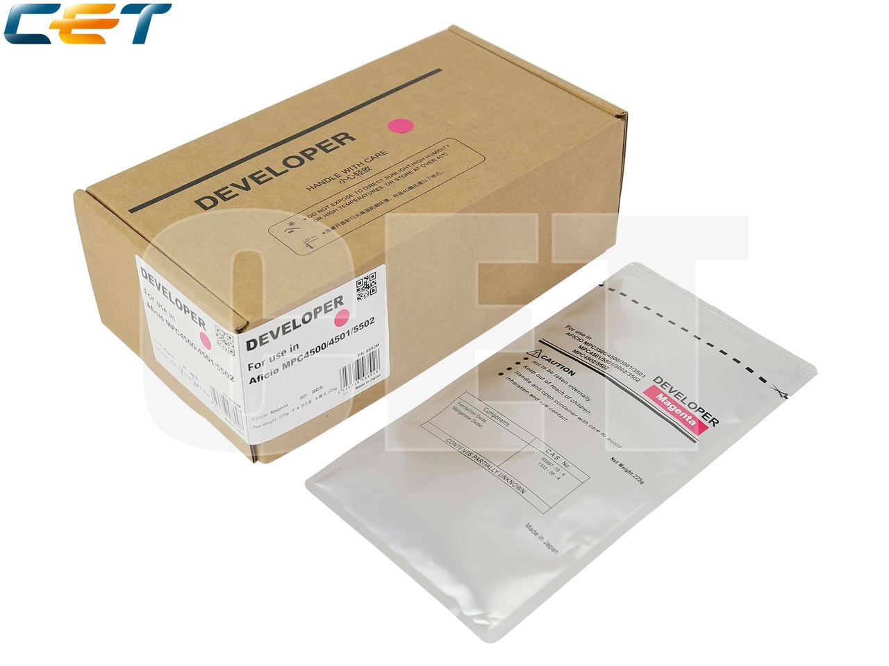 Девелопер для RICOH Aficio MPC4500/4501/5502 (CET)Magenta, 225г, 160000 стр., CET8892M