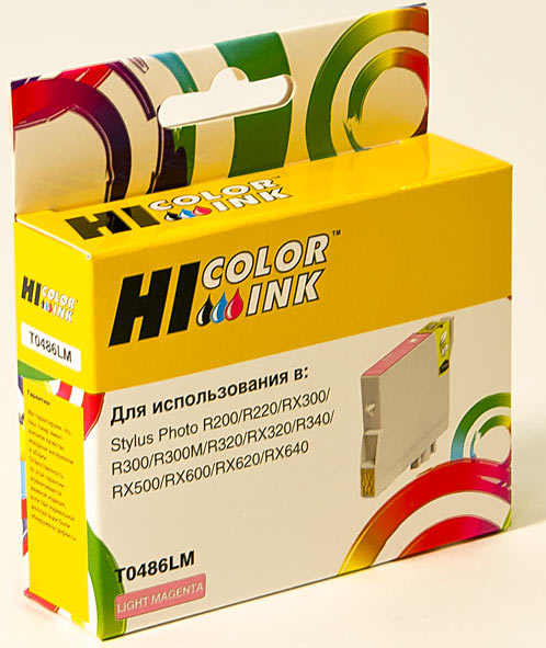 Картридж Hi-Black (HB-T0486) для Epson Stylus PhotoR200/R300/RX500/RX600, LM