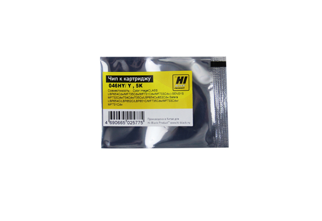 Чип Hi-Black к картриджу HP CLJ Pro M452/MFP M477/Canon046H (CF412X) OEM size, Y, 5K
