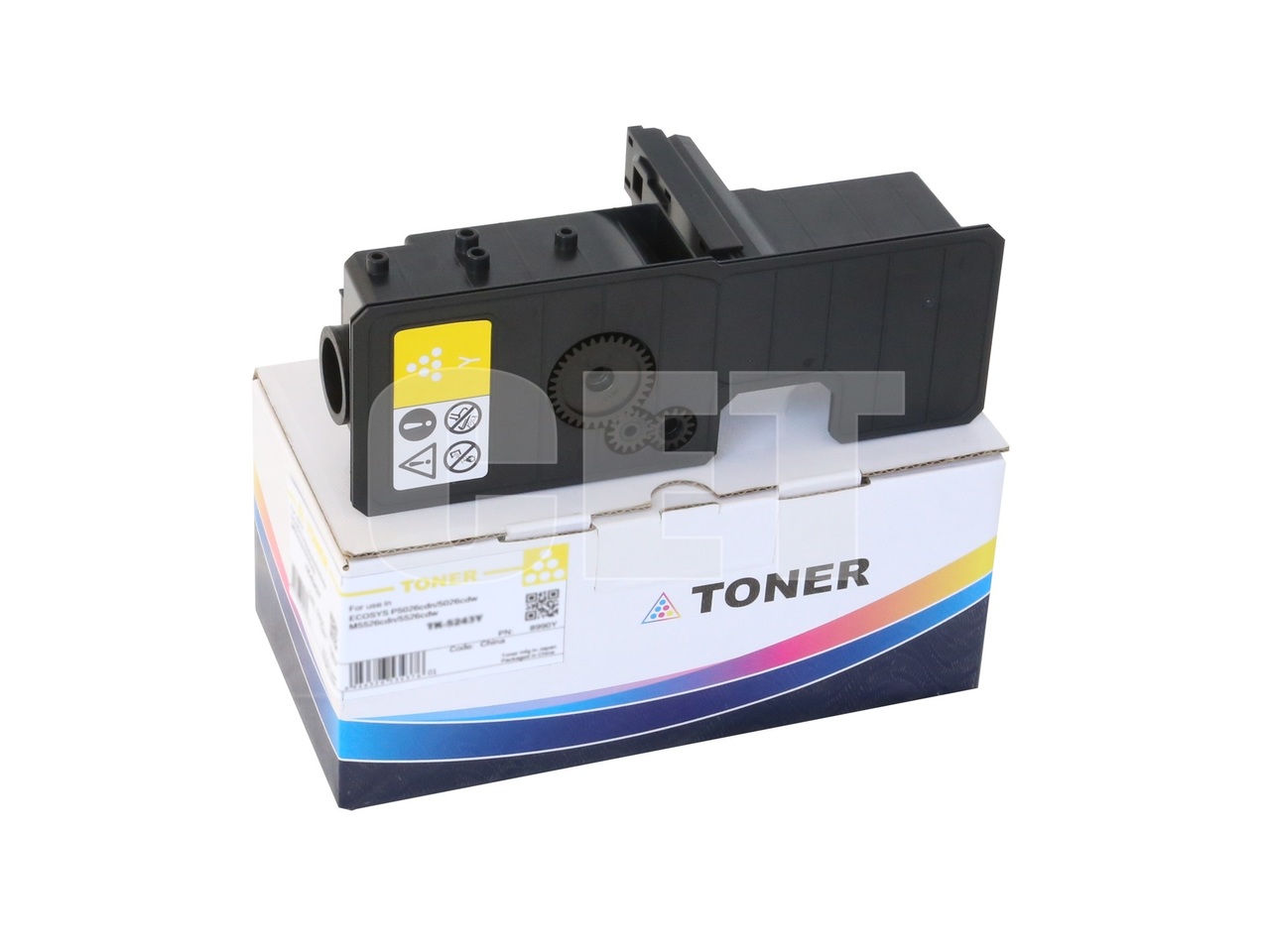 Тонер-картридж (PK208) TK-5220Y для KYOCERA ECOSYSP5021cdn/M5521cdn (CET) Yellow, 18г, 1200 стр., CET141136