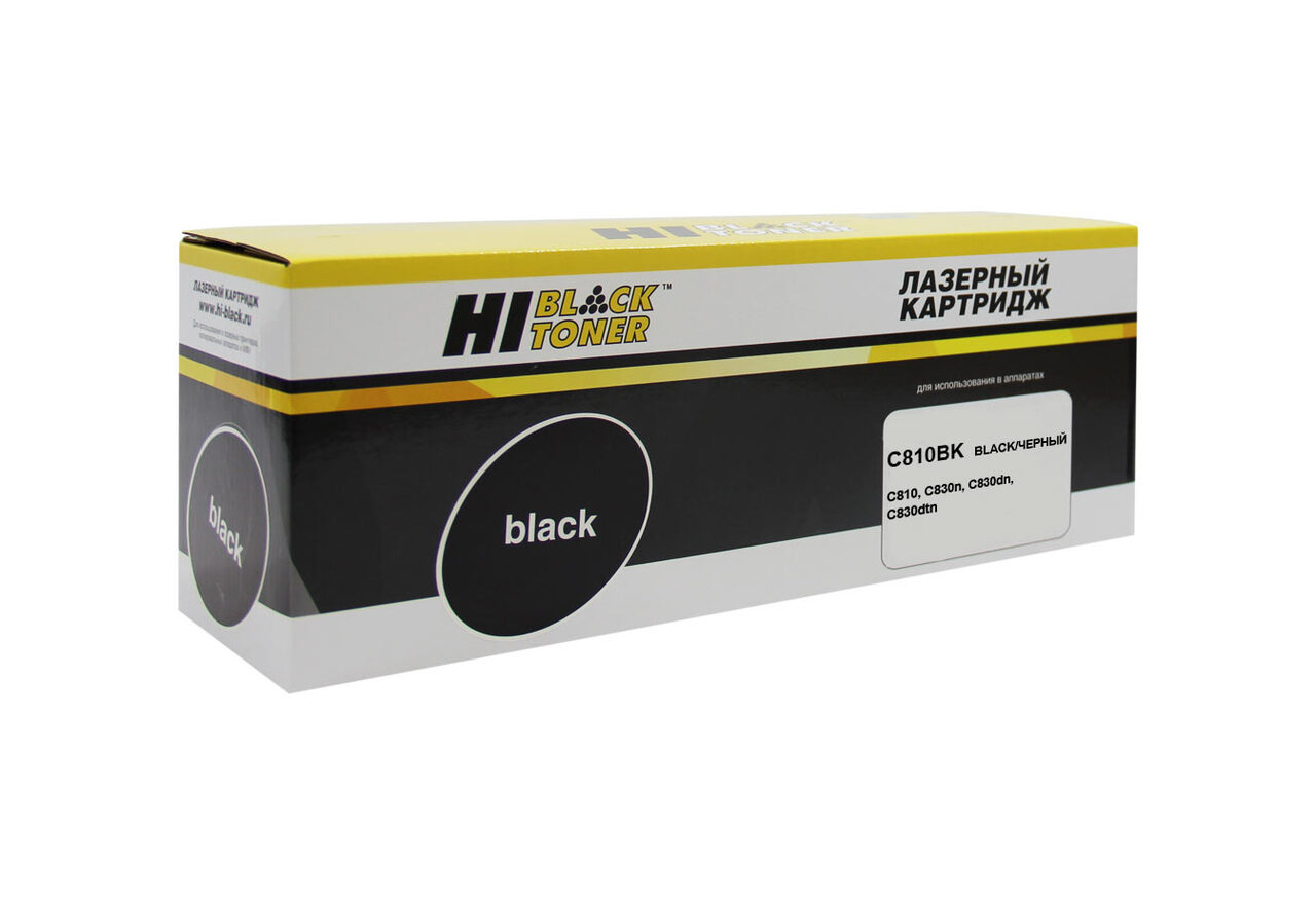 Тонер-картридж Hi-Black (HB-44059120/44059108) для OKIC810/830, Bk, 8K