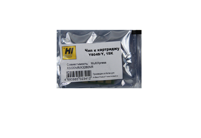 Чип Hi-Black к картриджу Samsung MultiXpressX3220NR/X3280NR (CLT-Y804S), Y, 15K